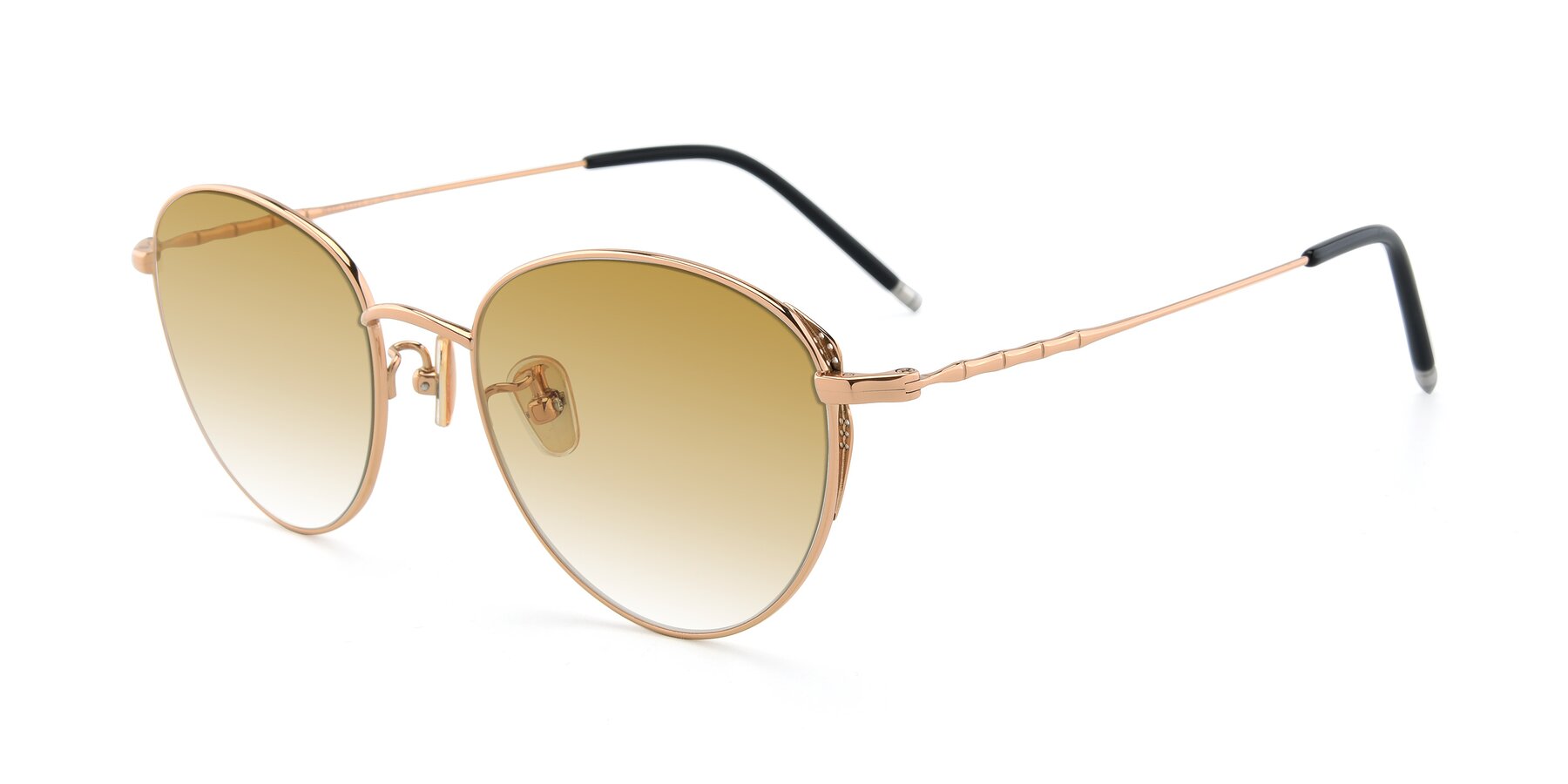Angle of 90056 in Rose Gold with Champagne Gradient Lenses