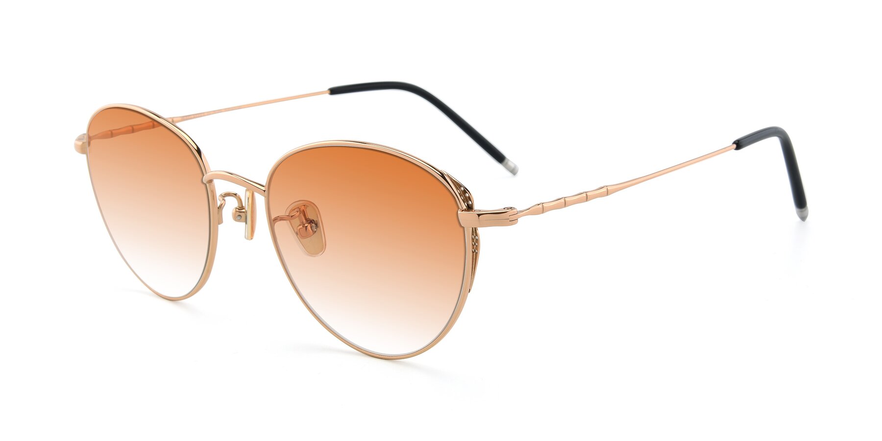 Angle of 90056 in Rose Gold with Orange Gradient Lenses