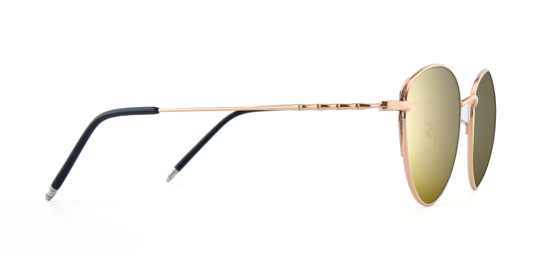 Side of 90056 in Rose Gold with Gold Mirrored Lenses