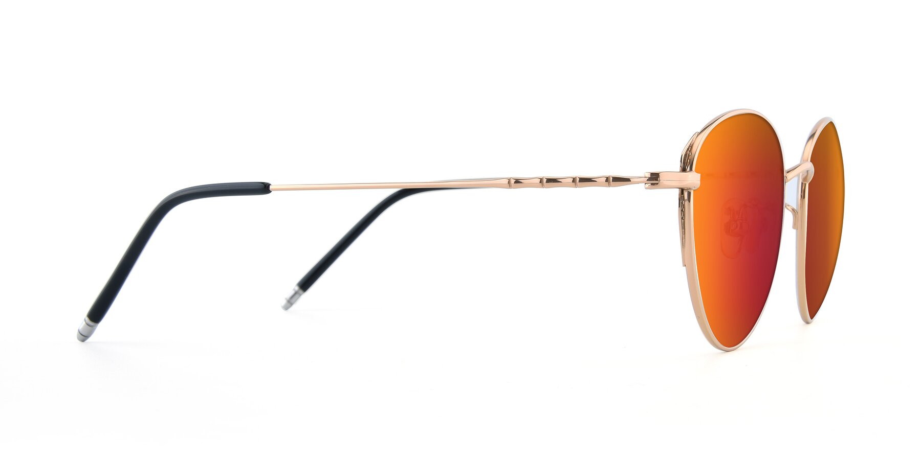 Side of 90056 in Rose Gold with Red Gold Mirrored Lenses