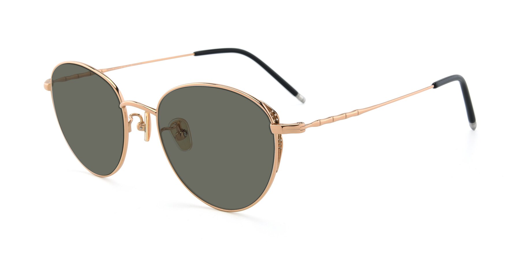 Angle of 90056 in Rose Gold with Gray Polarized Lenses