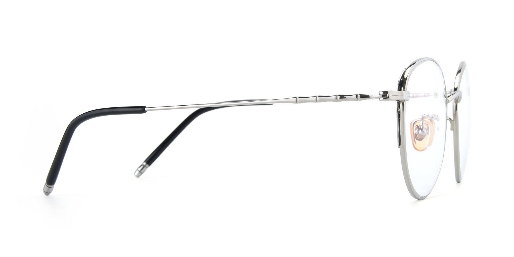 Side of 90056 in Silver with Clear Reading Eyeglass Lenses