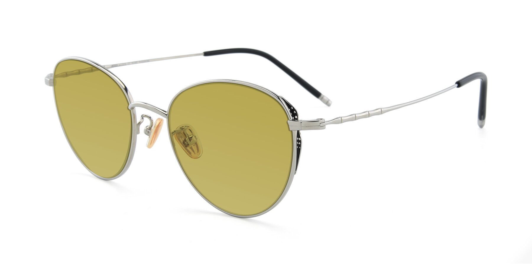 Angle of 90056 in Silver with Champagne Tinted Lenses