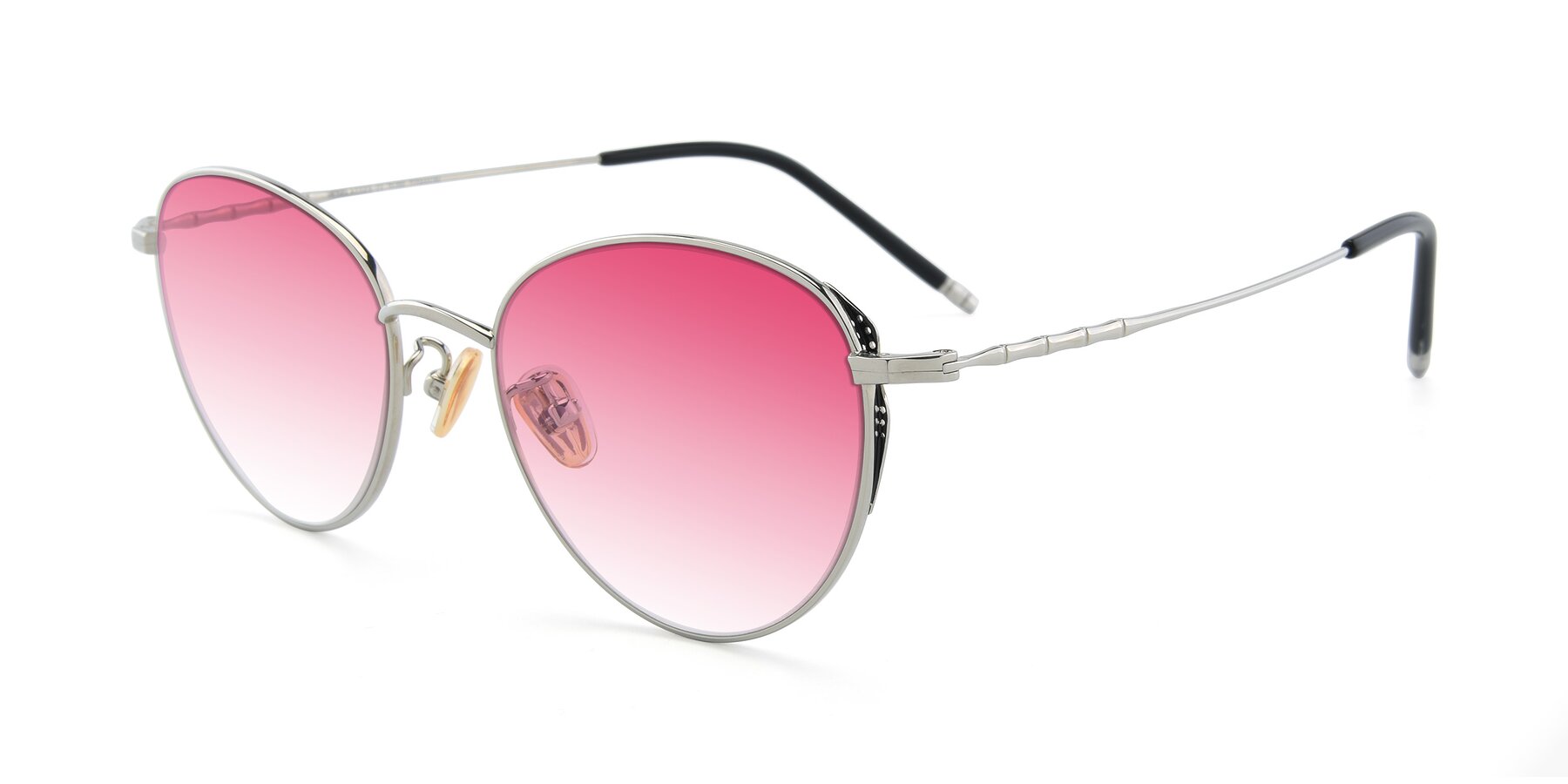 Angle of 90056 in Silver with Pink Gradient Lenses
