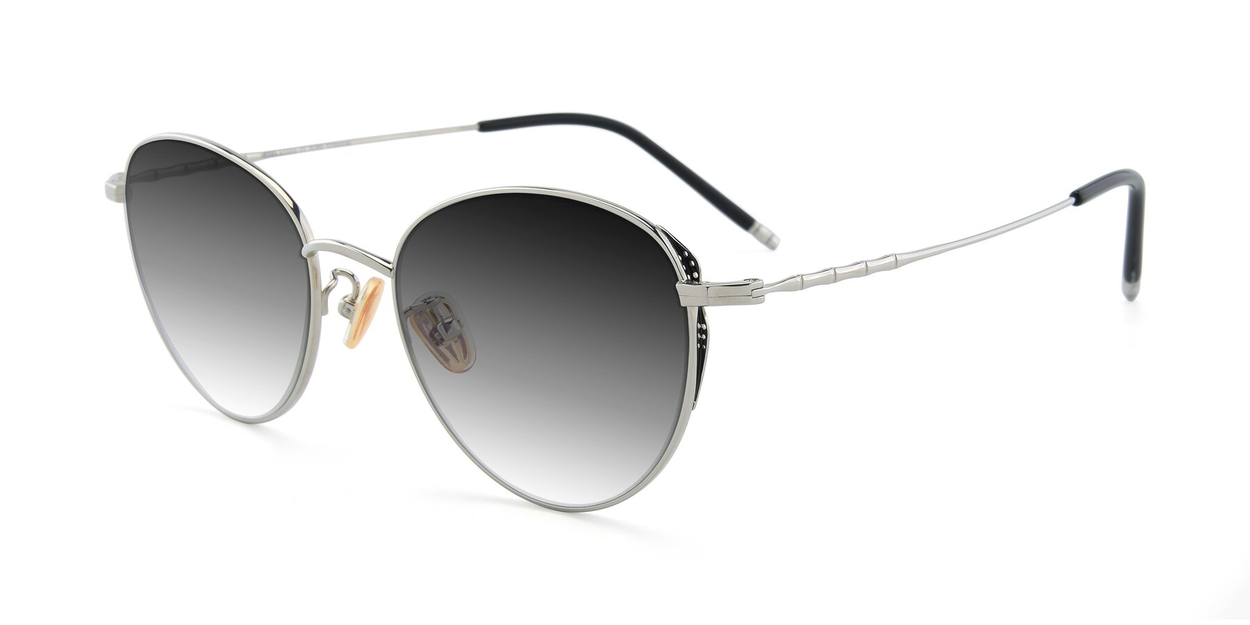 Angle of 90056 in Silver with Gray Gradient Lenses