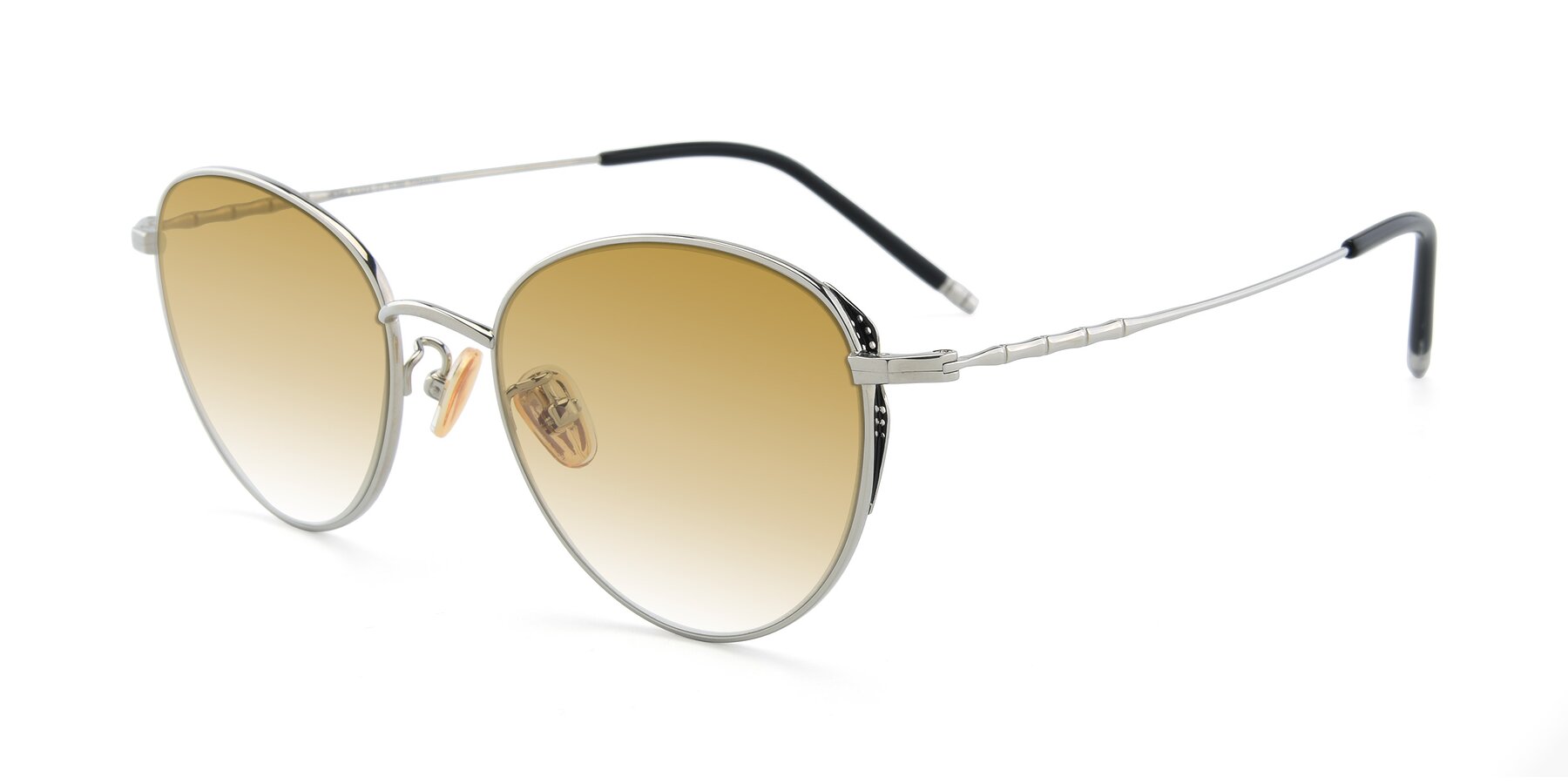 Angle of 90056 in Silver with Champagne Gradient Lenses
