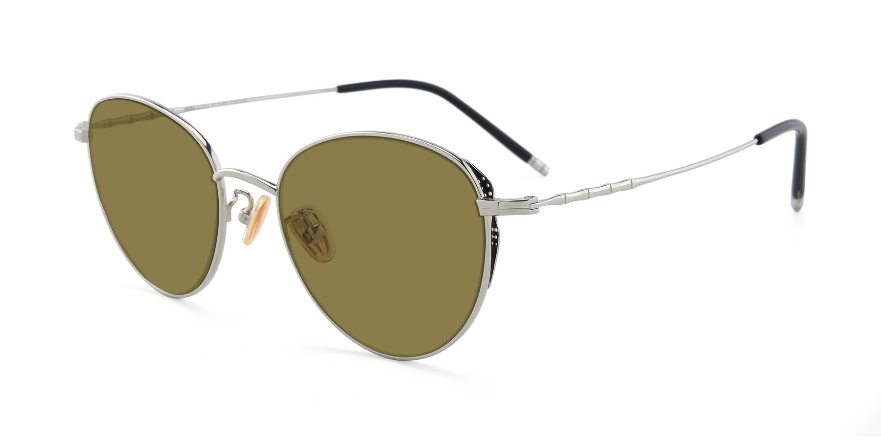 Angle of 90056 in Silver with Brown Polarized Lenses
