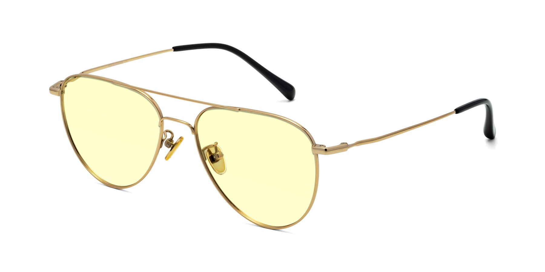 Angle of Hindley in Gold with Light Yellow Tinted Lenses