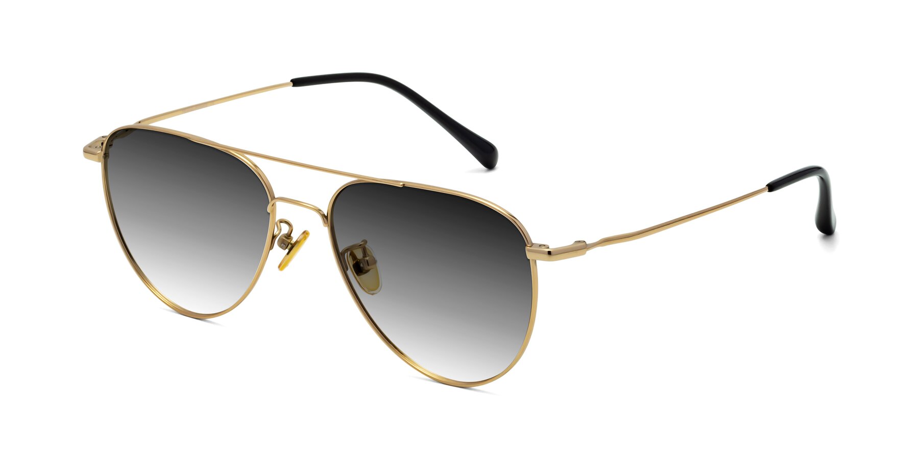 Angle of 80060 in Gold with Gray Gradient Lenses