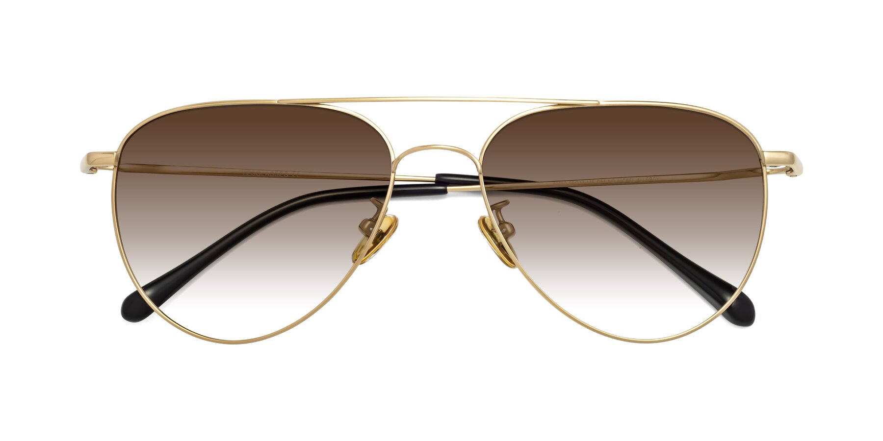 Folded Front of Hindley in Gold with Brown Gradient Lenses