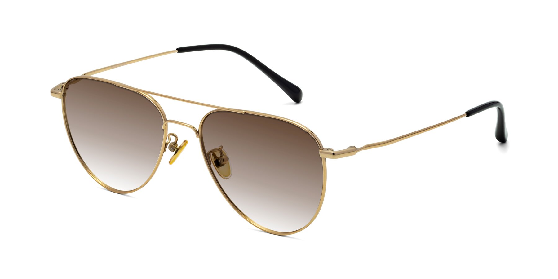 Angle of Hindley in Gold with Brown Gradient Lenses