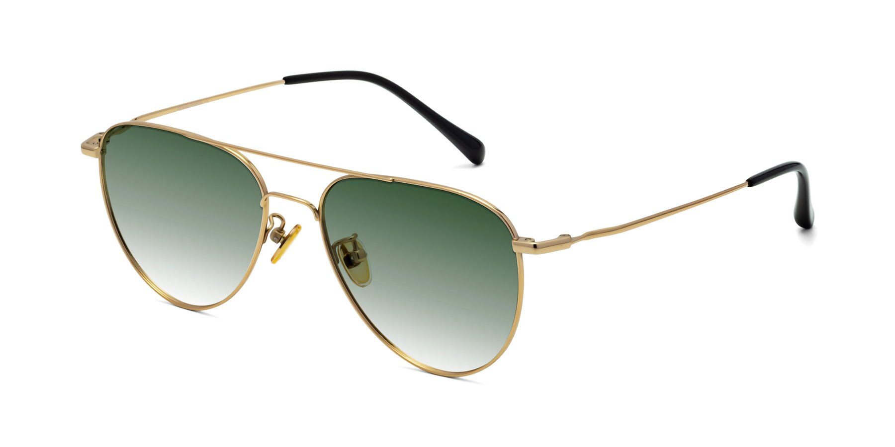 Angle of Hindley in Gold with Green Gradient Lenses