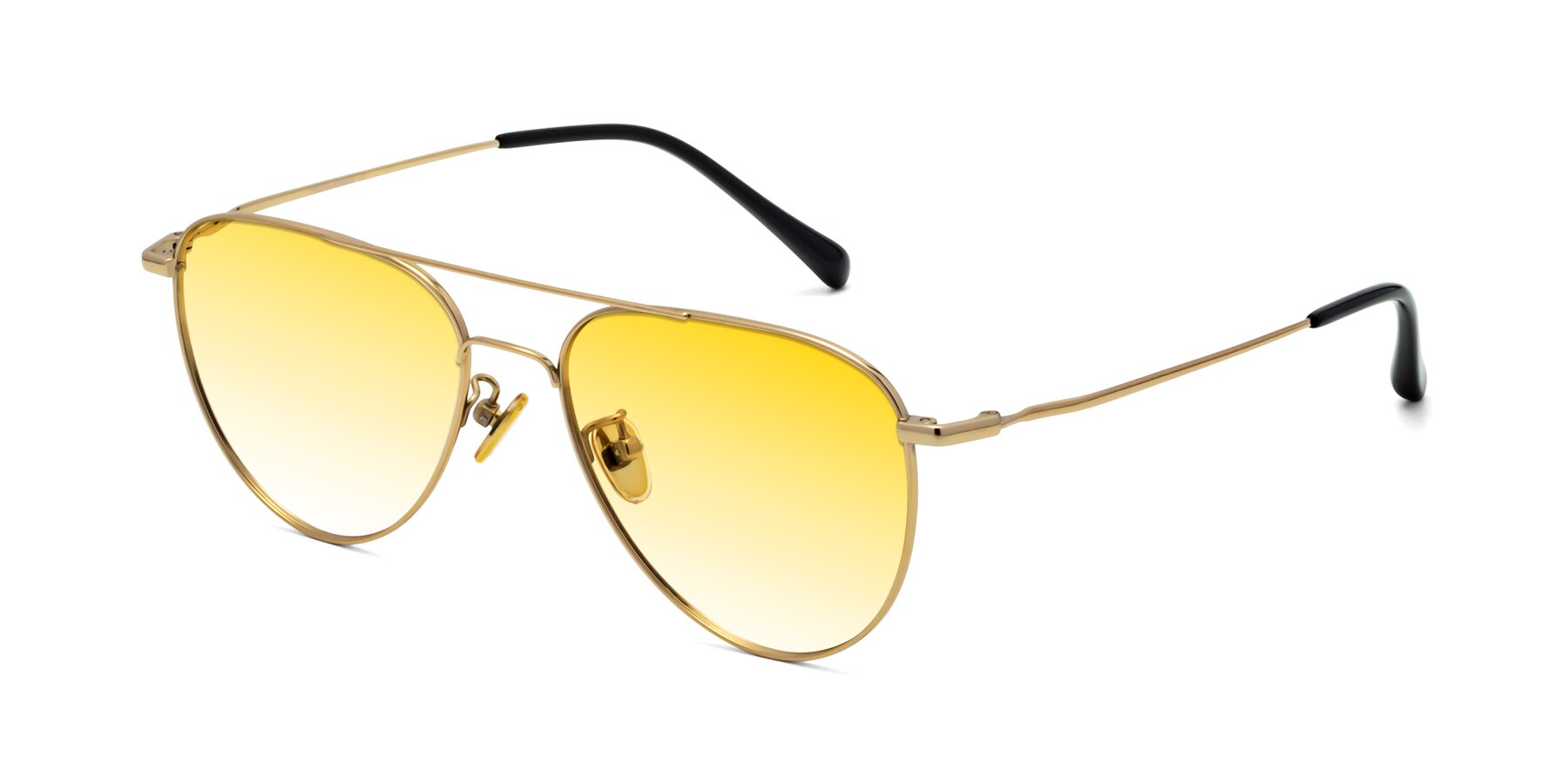 Angle of Hindley in Gold with Yellow Gradient Lenses