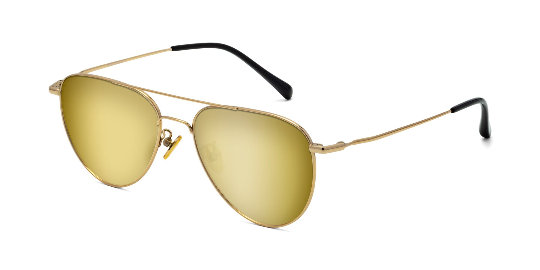 Angle of Hindley in Gold with Gold Mirrored Lenses