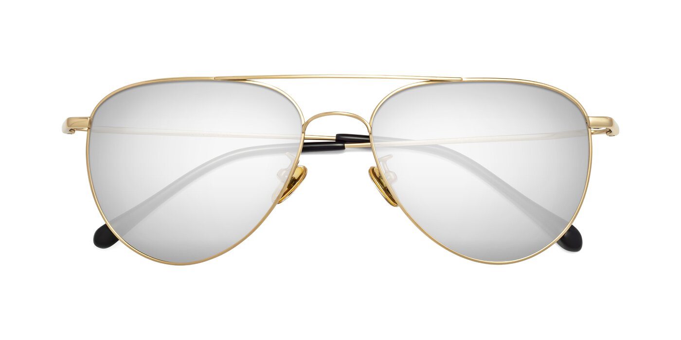 Hindley - Gold Flash Mirrored Sunglasses