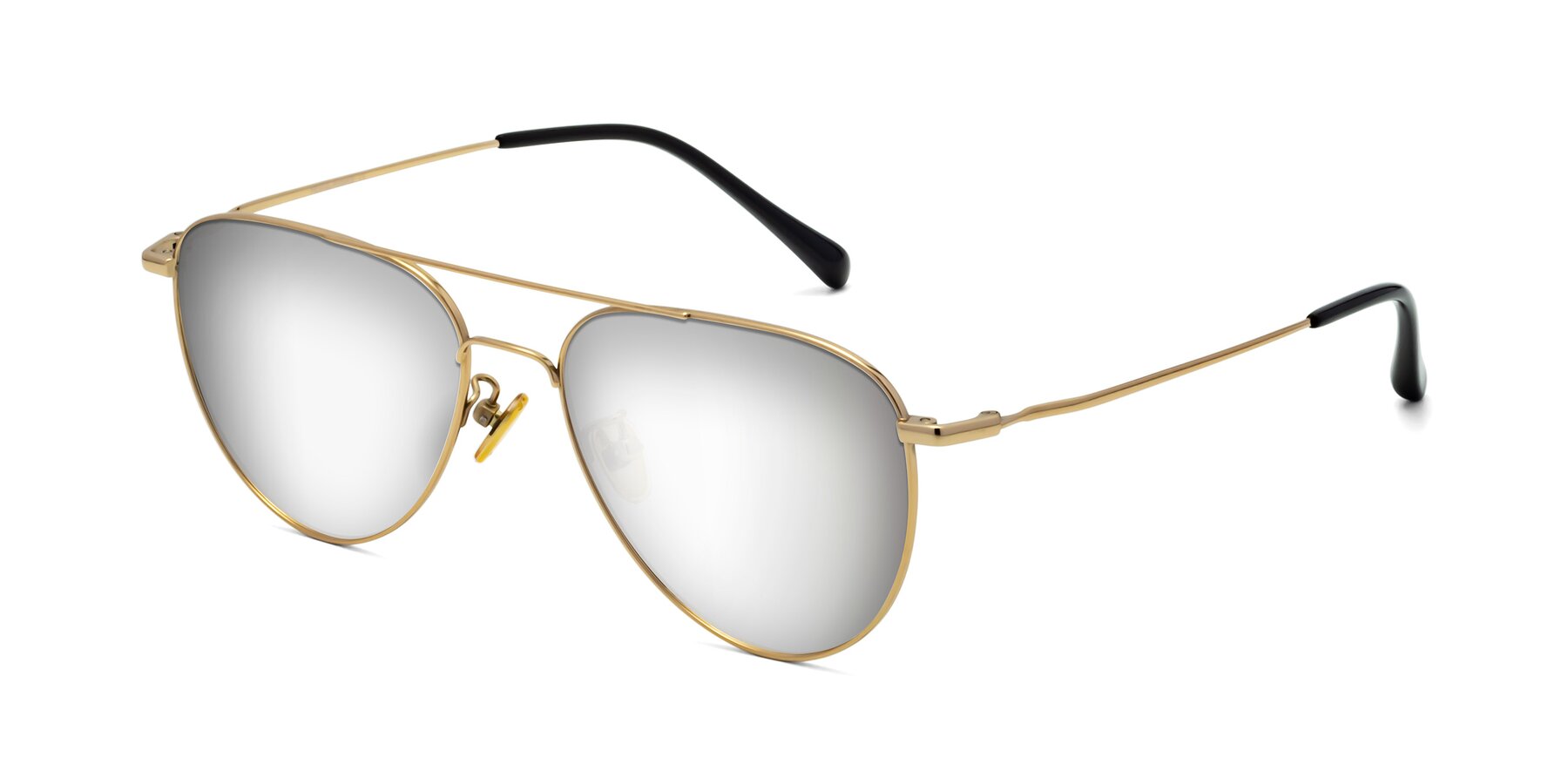 Angle of Hindley in Gold with Silver Mirrored Lenses