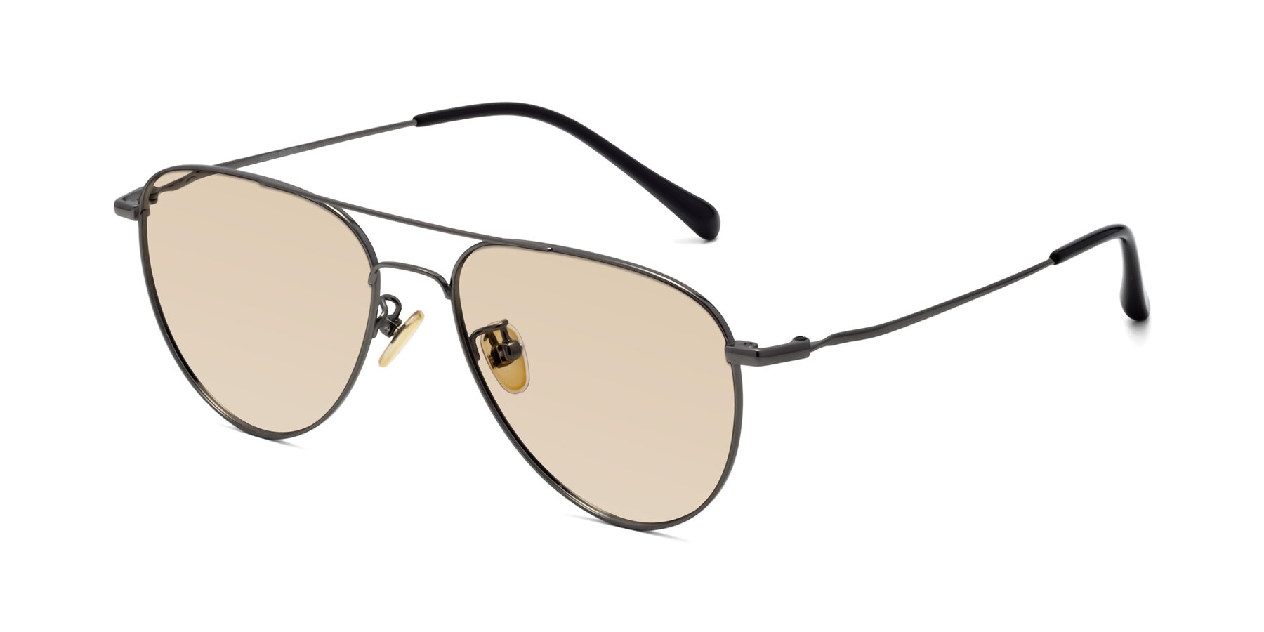 Angle of Hindley in Gunmetal with Light Brown Tinted Lenses