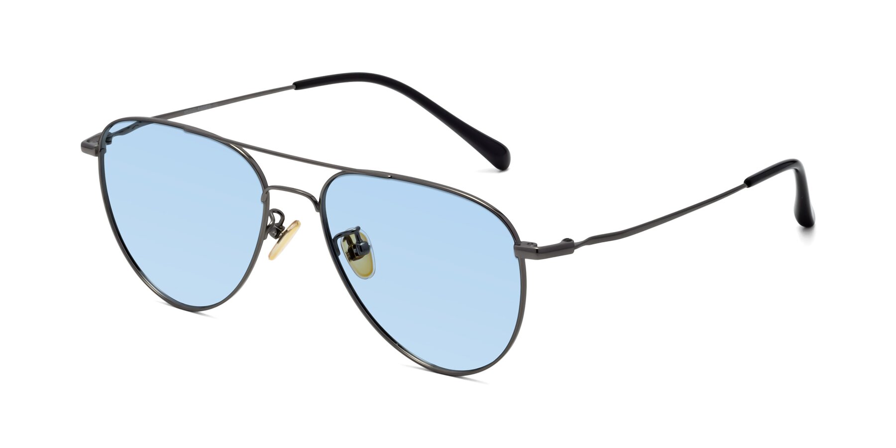 Angle of Hindley in Gunmetal with Light Blue Tinted Lenses