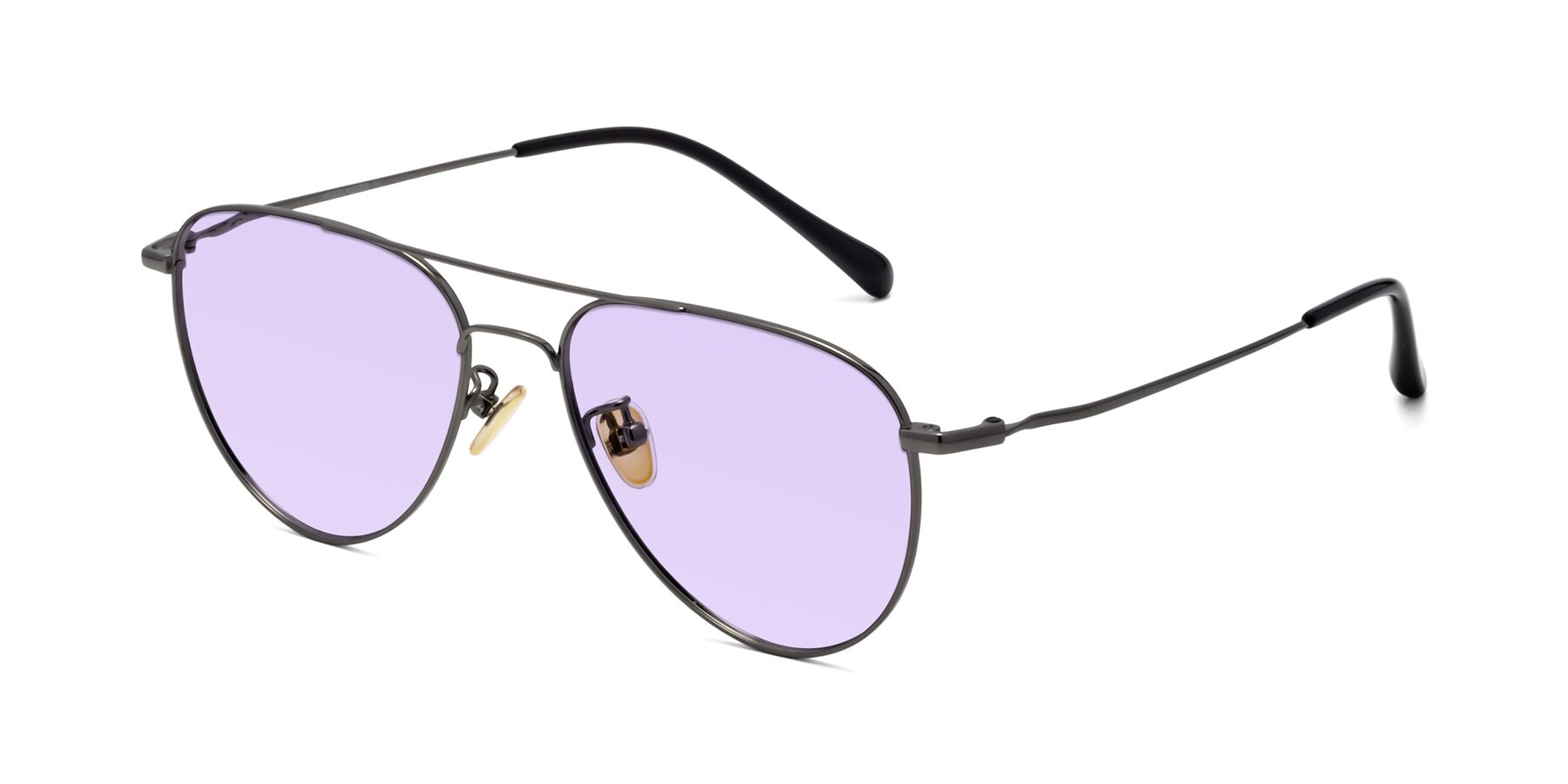 Angle of Hindley in Gunmetal with Light Purple Tinted Lenses