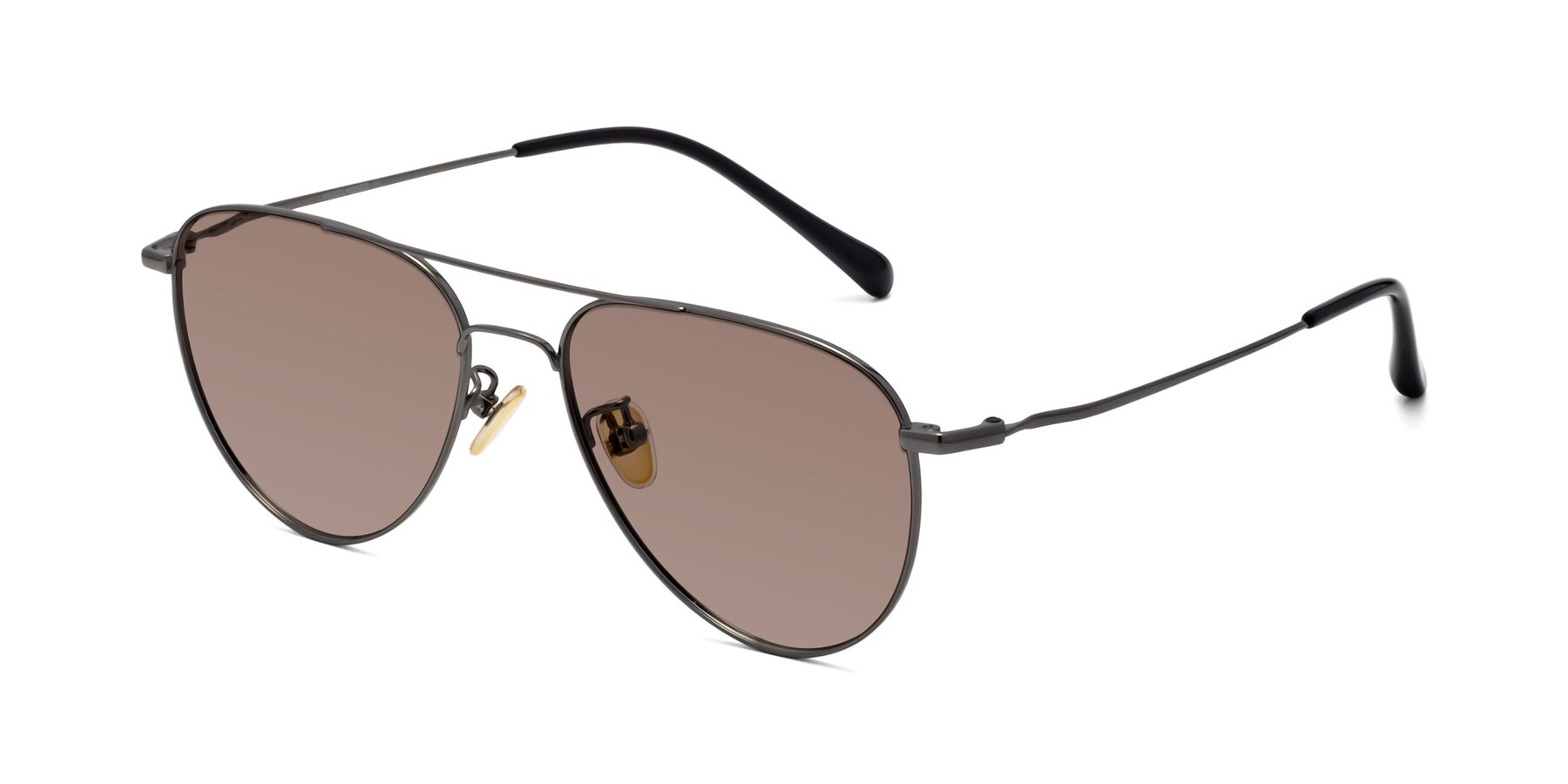 Angle of Hindley in Gunmetal with Medium Brown Tinted Lenses