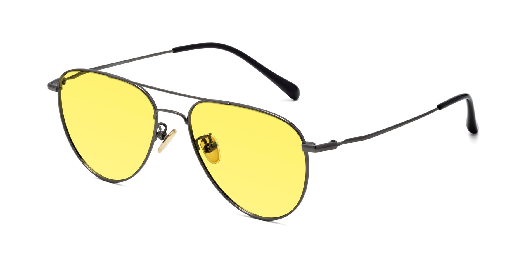 Angle of Hindley in Gunmetal with Medium Yellow Tinted Lenses