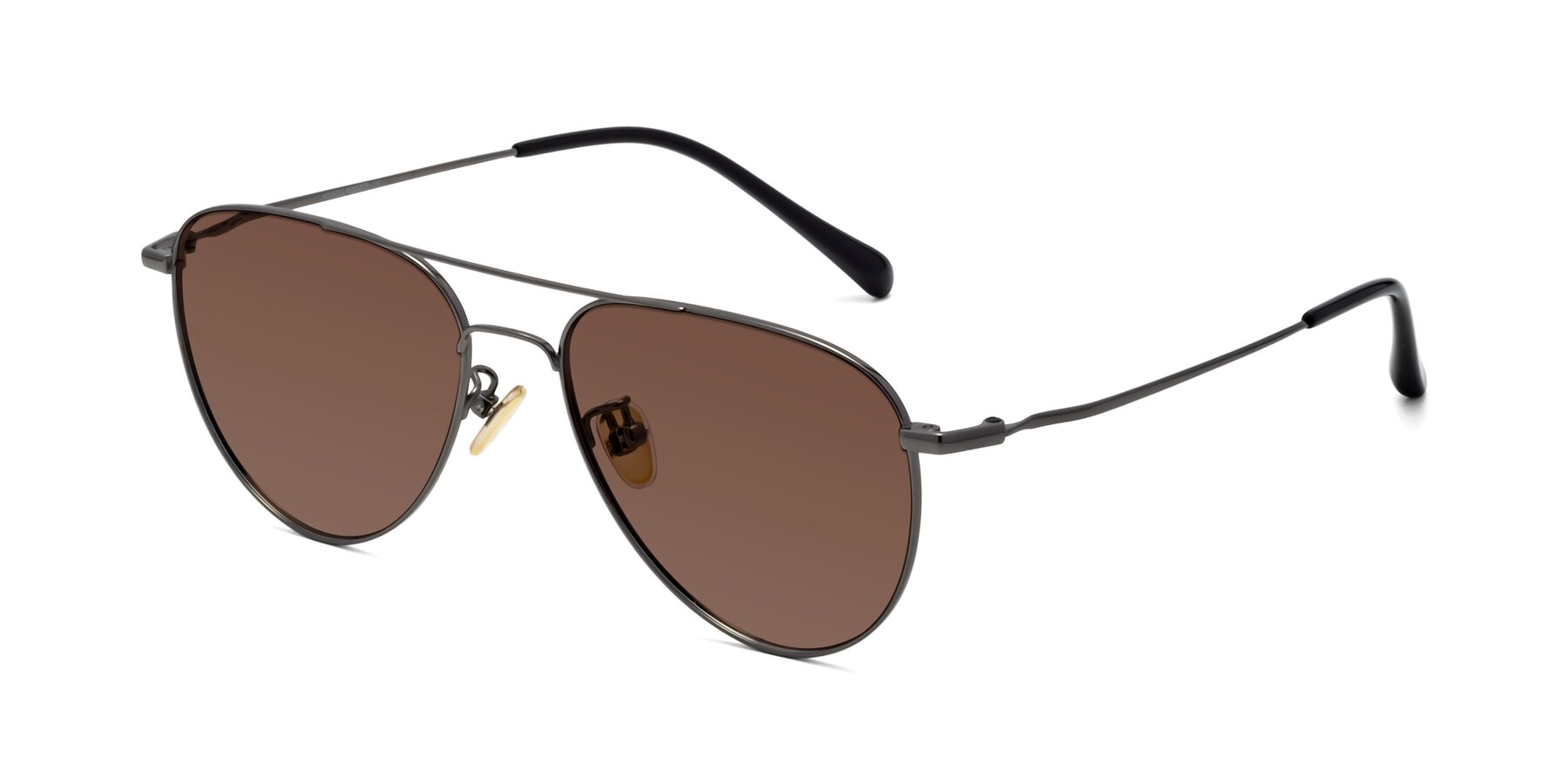 Angle of Hindley in Gunmetal with Brown Tinted Lenses