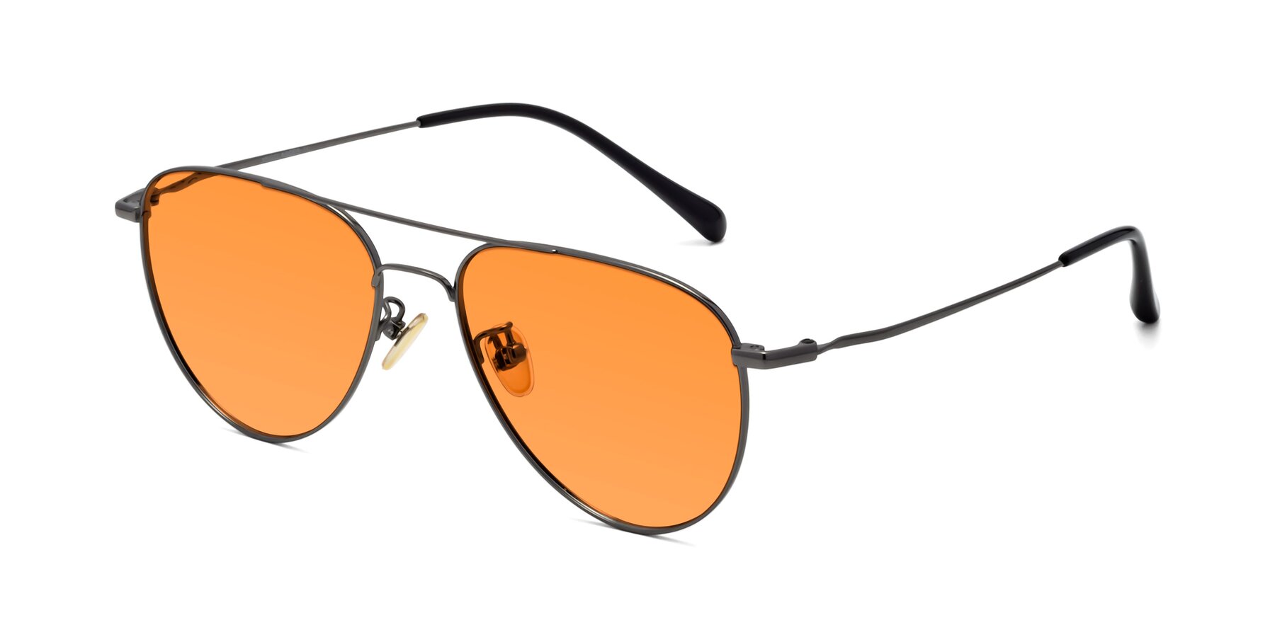 Angle of Hindley in Gunmetal with Orange Tinted Lenses