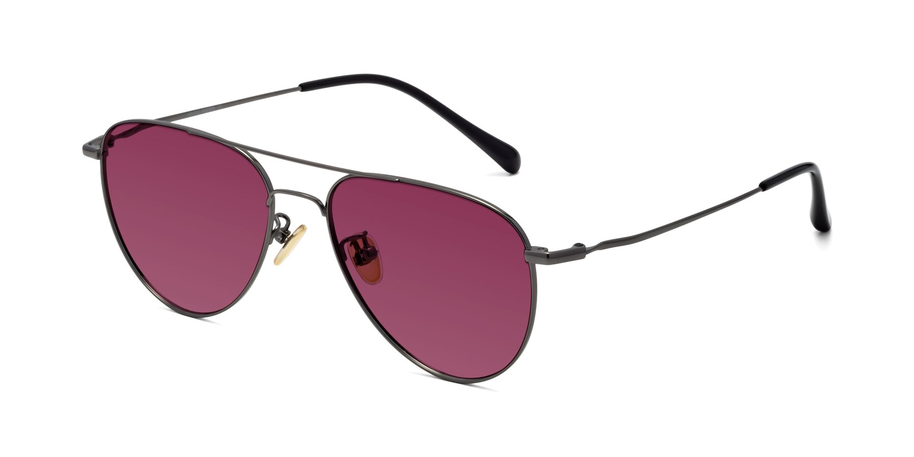 Angle of Hindley in Gunmetal with Wine Tinted Lenses