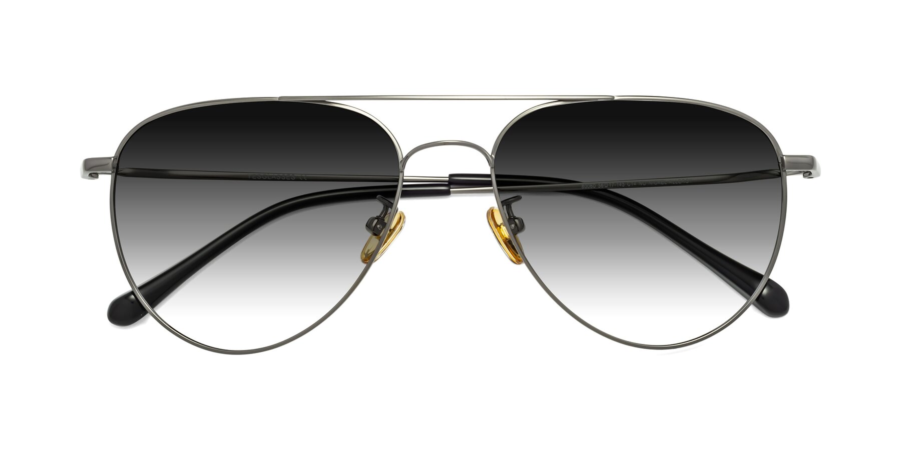 Folded Front of Hindley in Gunmetal with Gray Gradient Lenses