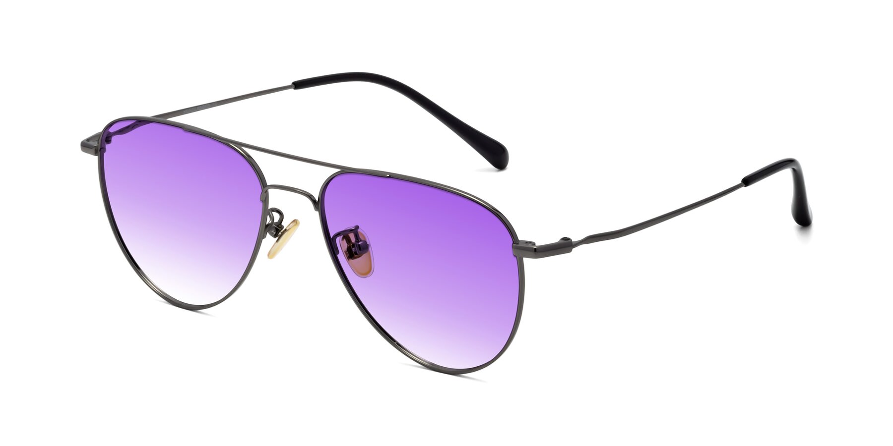 Angle of Hindley in Gunmetal with Purple Gradient Lenses
