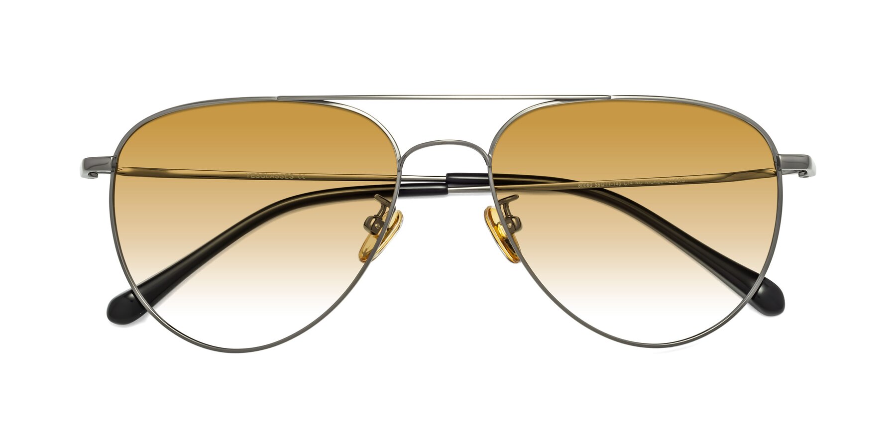 Folded Front of Hindley in Gunmetal with Champagne Gradient Lenses