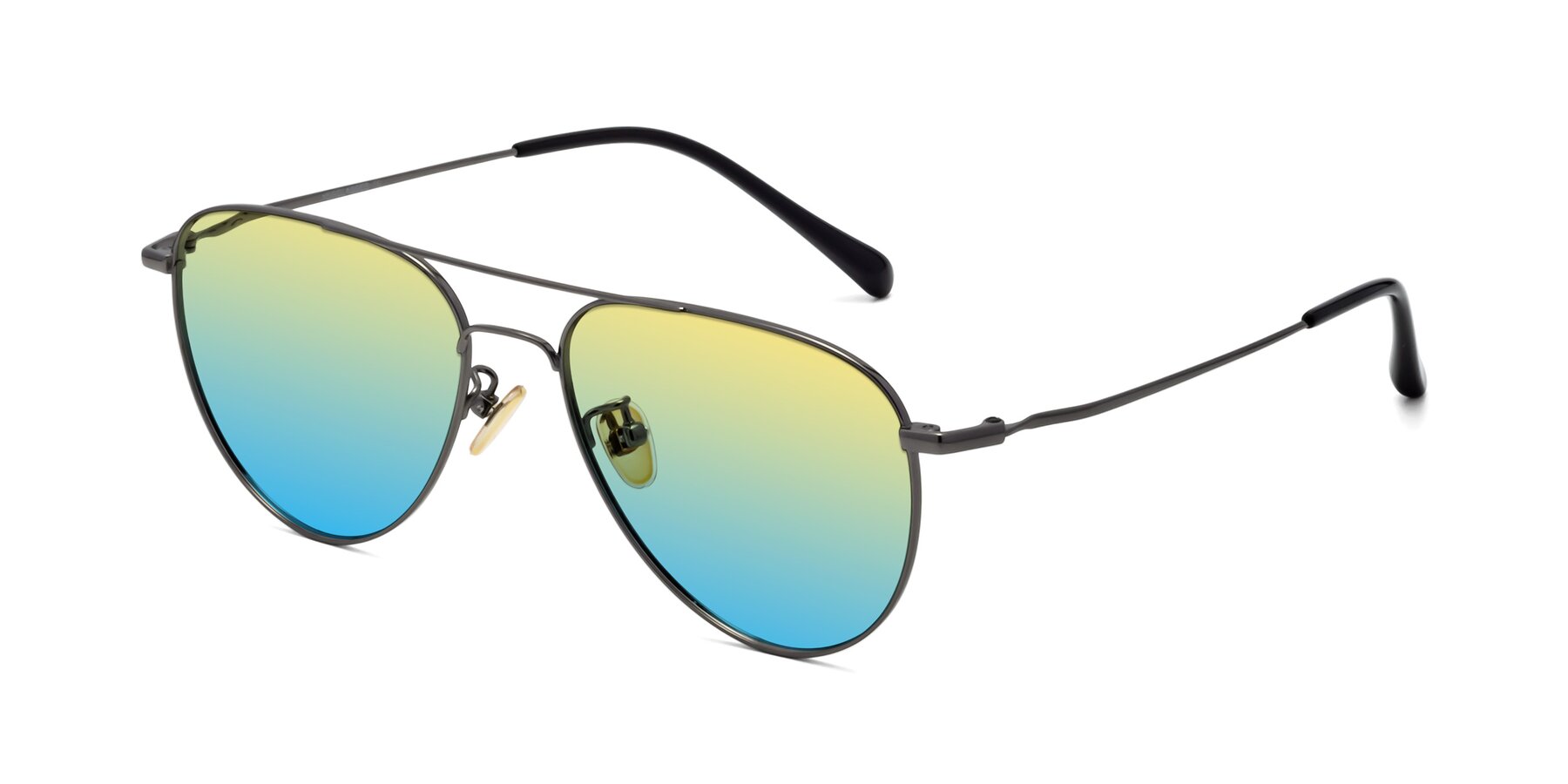 Angle of Hindley in Gunmetal with Yellow / Blue Gradient Lenses