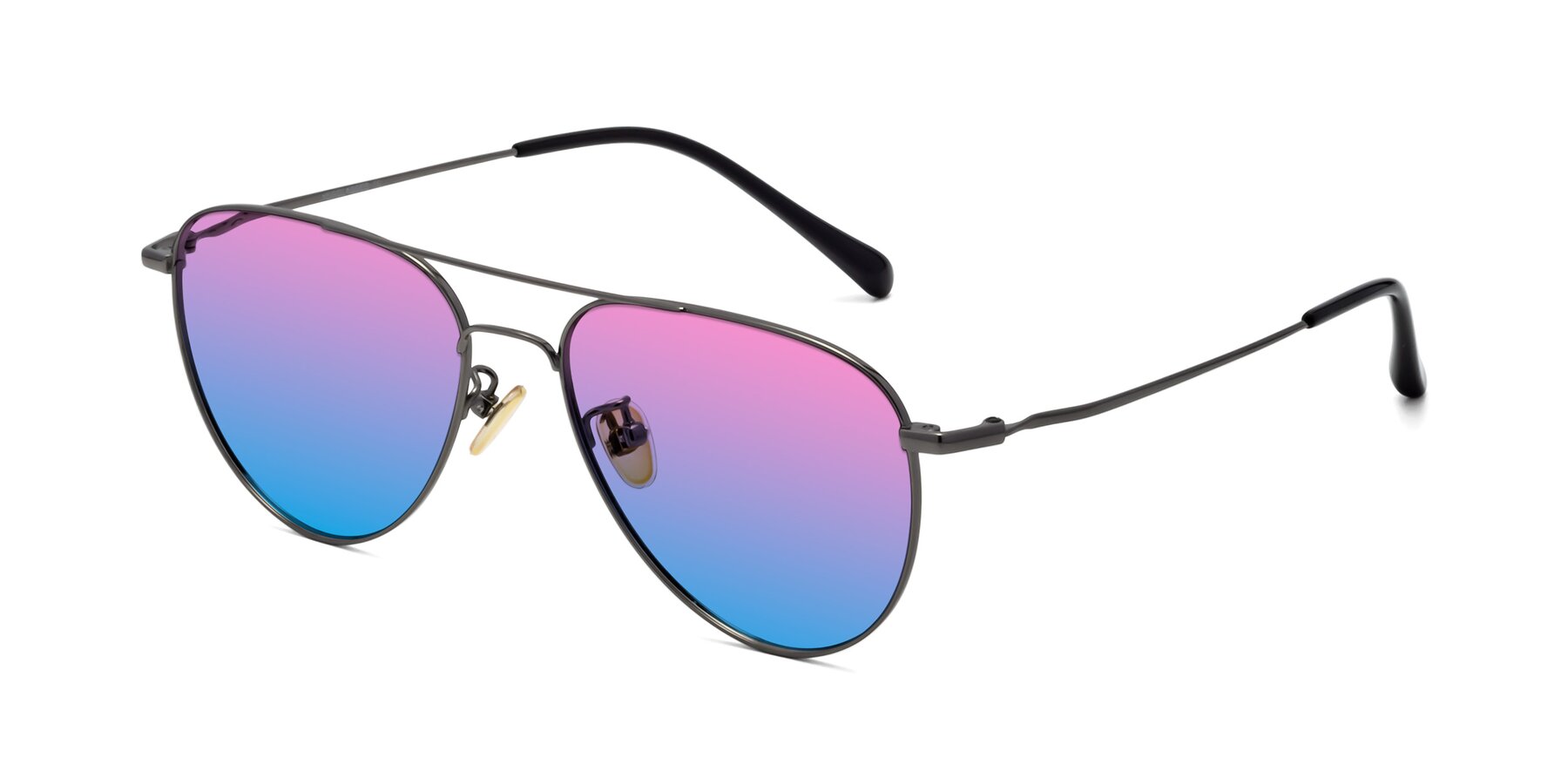 Angle of Hindley in Gunmetal with Pink / Blue Gradient Lenses