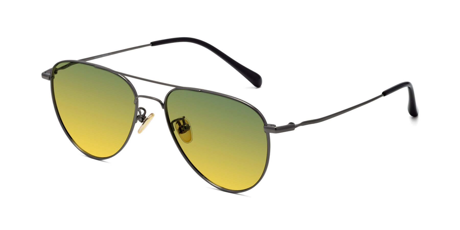 Angle of Hindley in Gunmetal with Green / Yellow Gradient Lenses