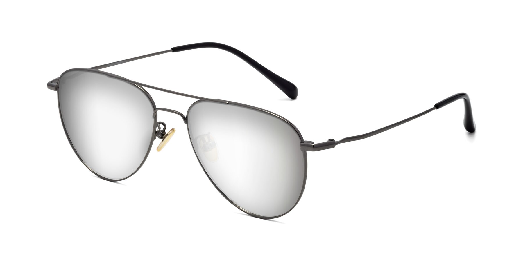 Angle of Hindley in Gunmetal with Silver Mirrored Lenses