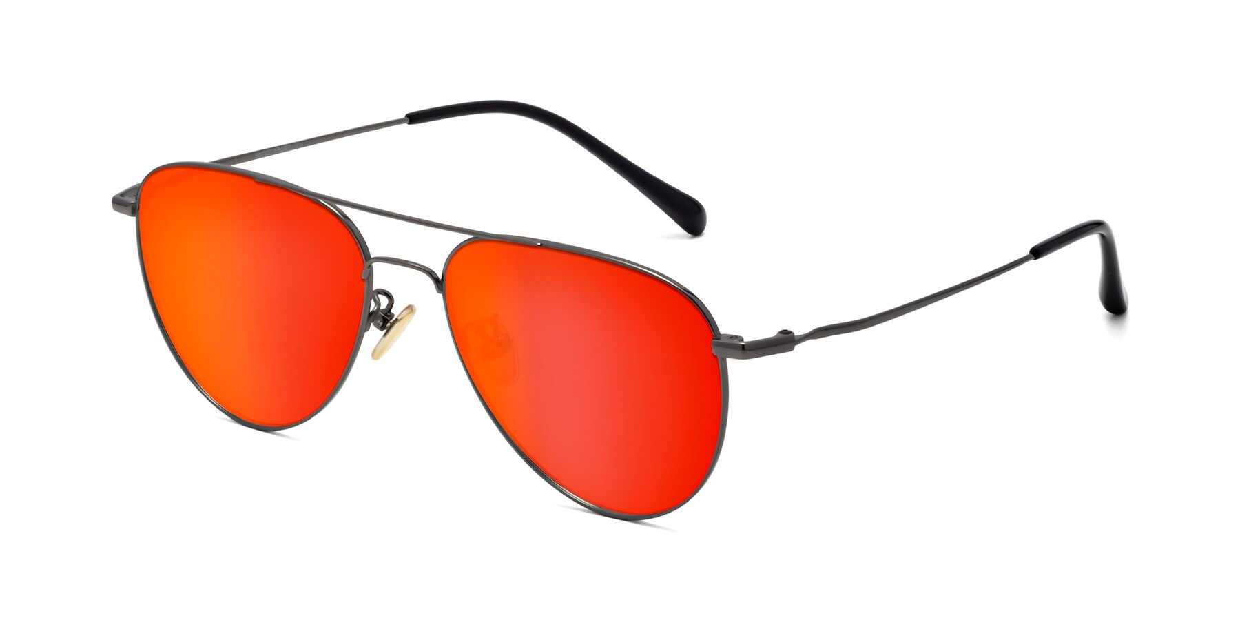 Angle of 80060 in Gunmetal with Red Gold Mirrored Lenses