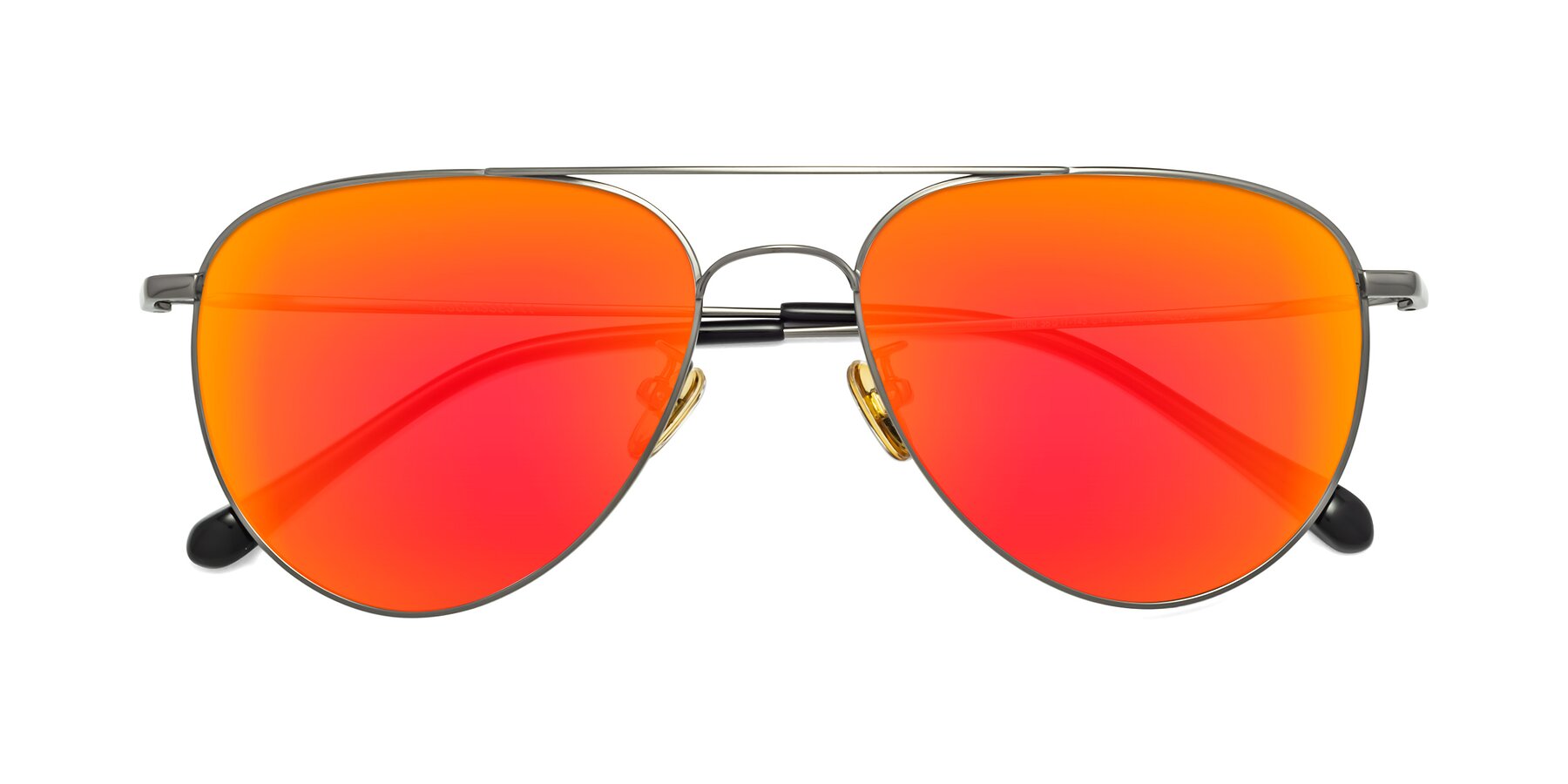 View of 80060 in Gunmetal with Red Gold Mirrored Lenses