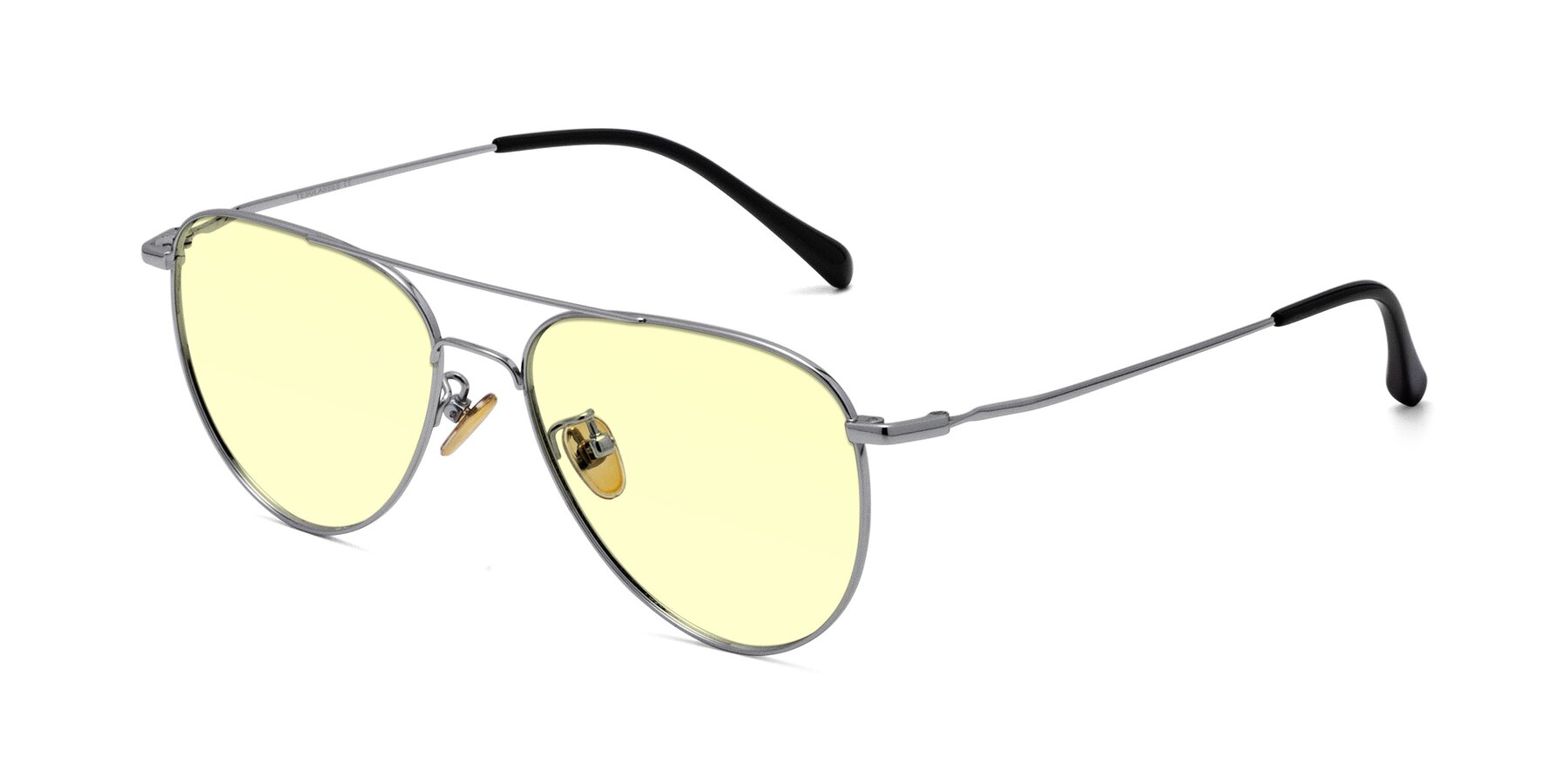 Angle of Hindley in Silver with Light Yellow Tinted Lenses