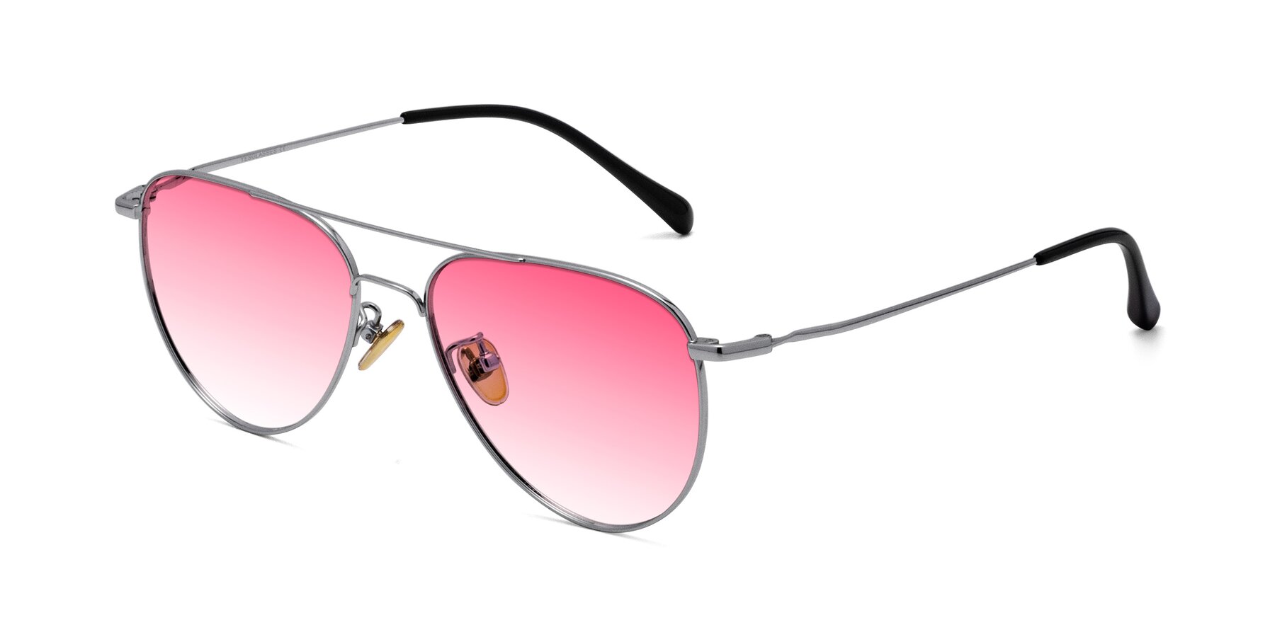 Angle of Hindley in Silver with Pink Gradient Lenses