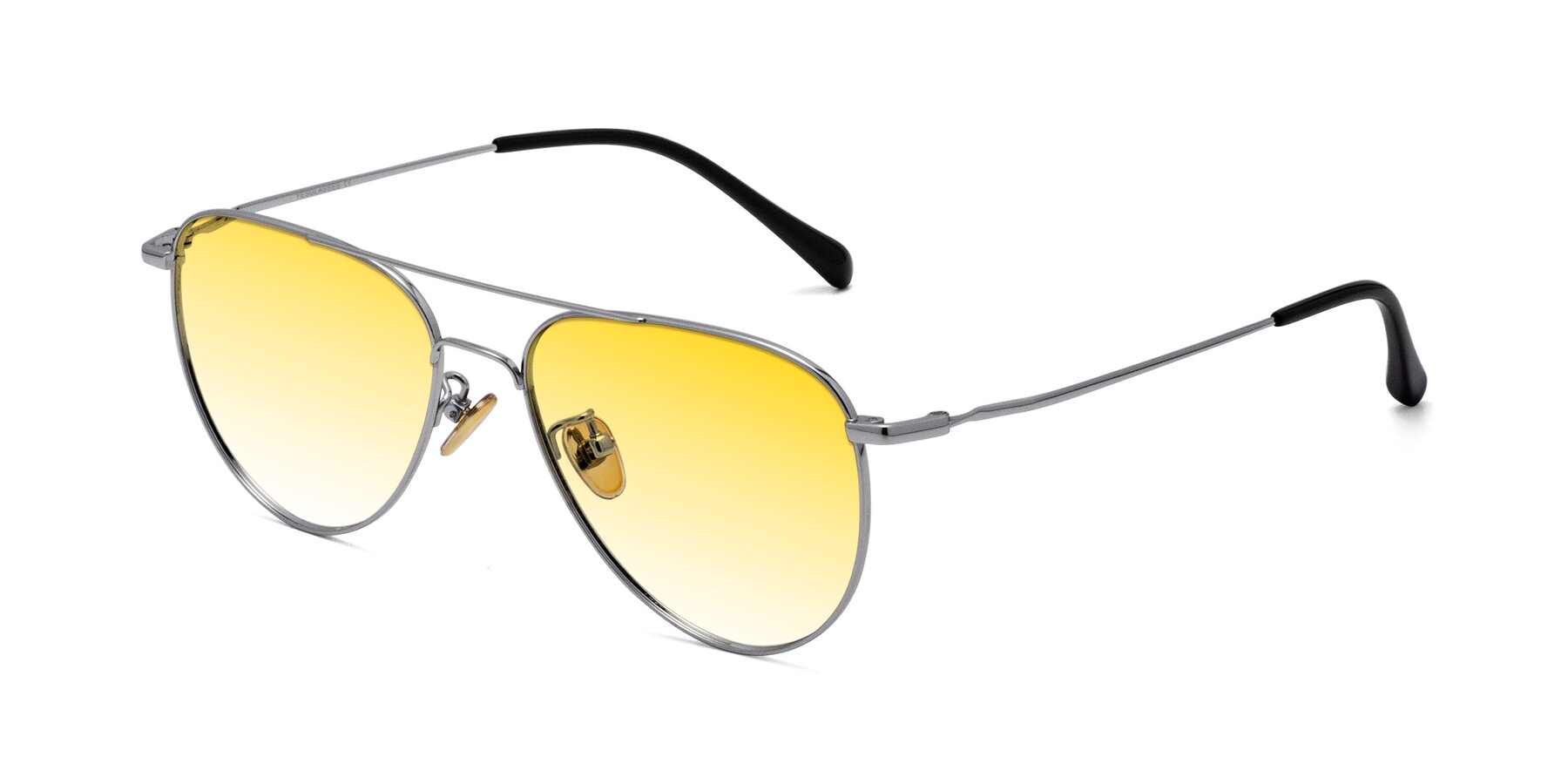 Angle of Hindley in Silver with Yellow Gradient Lenses