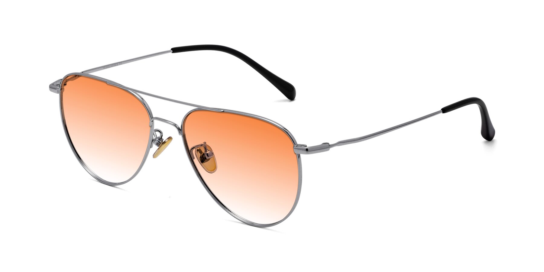 Angle of Hindley in Silver with Orange Gradient Lenses