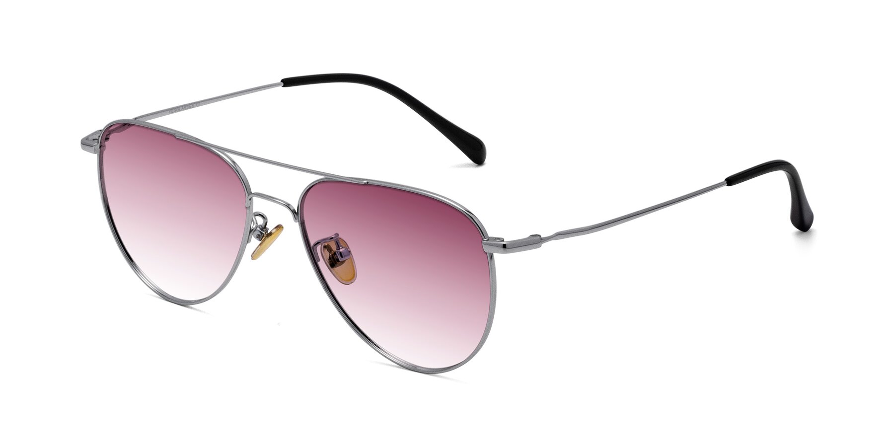 Angle of Hindley in Silver with Wine Gradient Lenses