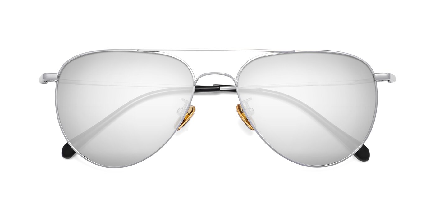 80060 - Silver Flash Mirrored Sunglasses