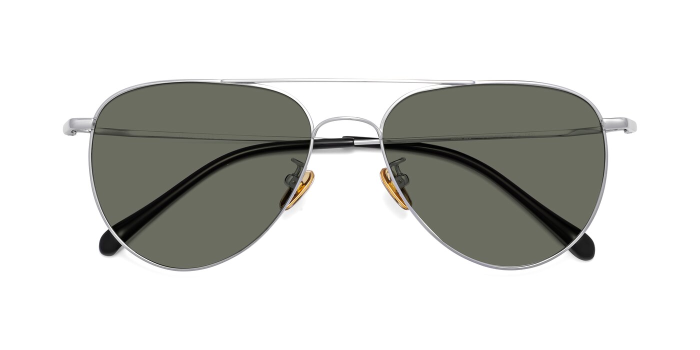 Hindley - Silver Polarized Sunglasses