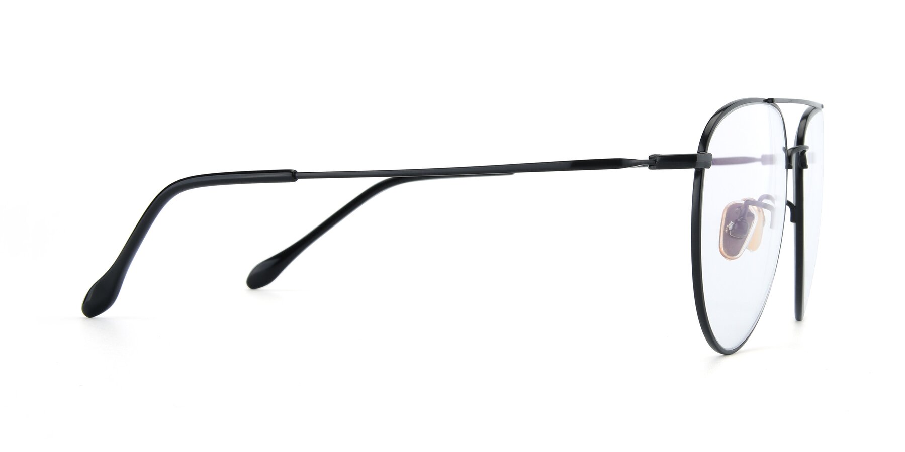 Side of 80060 in Black with Clear Eyeglass Lenses