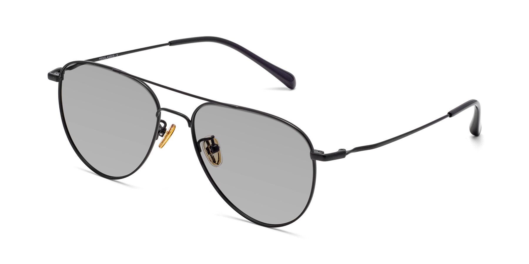 Angle of Hindley in Black with Light Gray Tinted Lenses