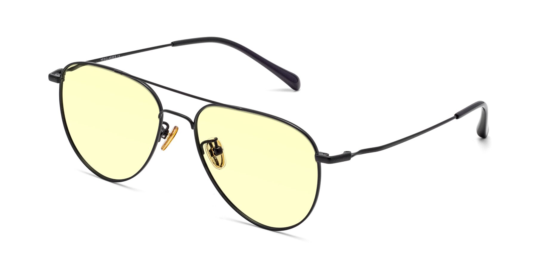 Angle of Hindley in Black with Light Yellow Tinted Lenses
