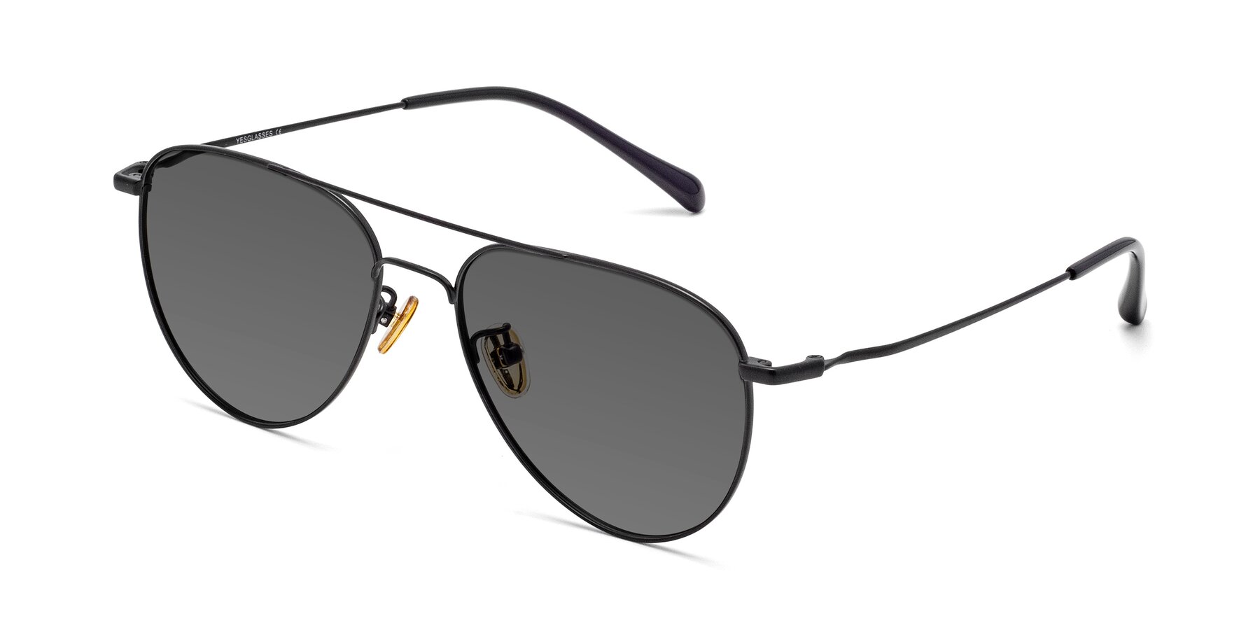 Angle of Hindley in Black with Medium Gray Tinted Lenses