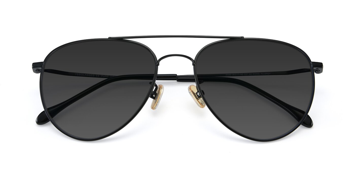 80060 - Black Tinted Sunglasses