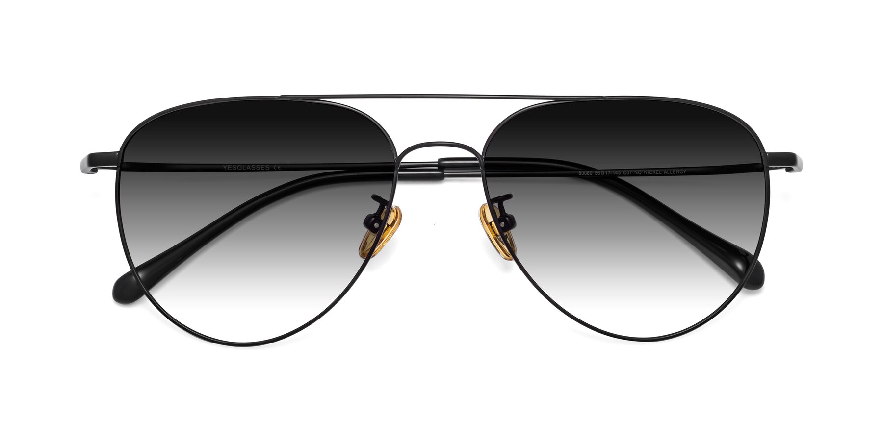 Folded Front of Hindley in Black with Gray Gradient Lenses